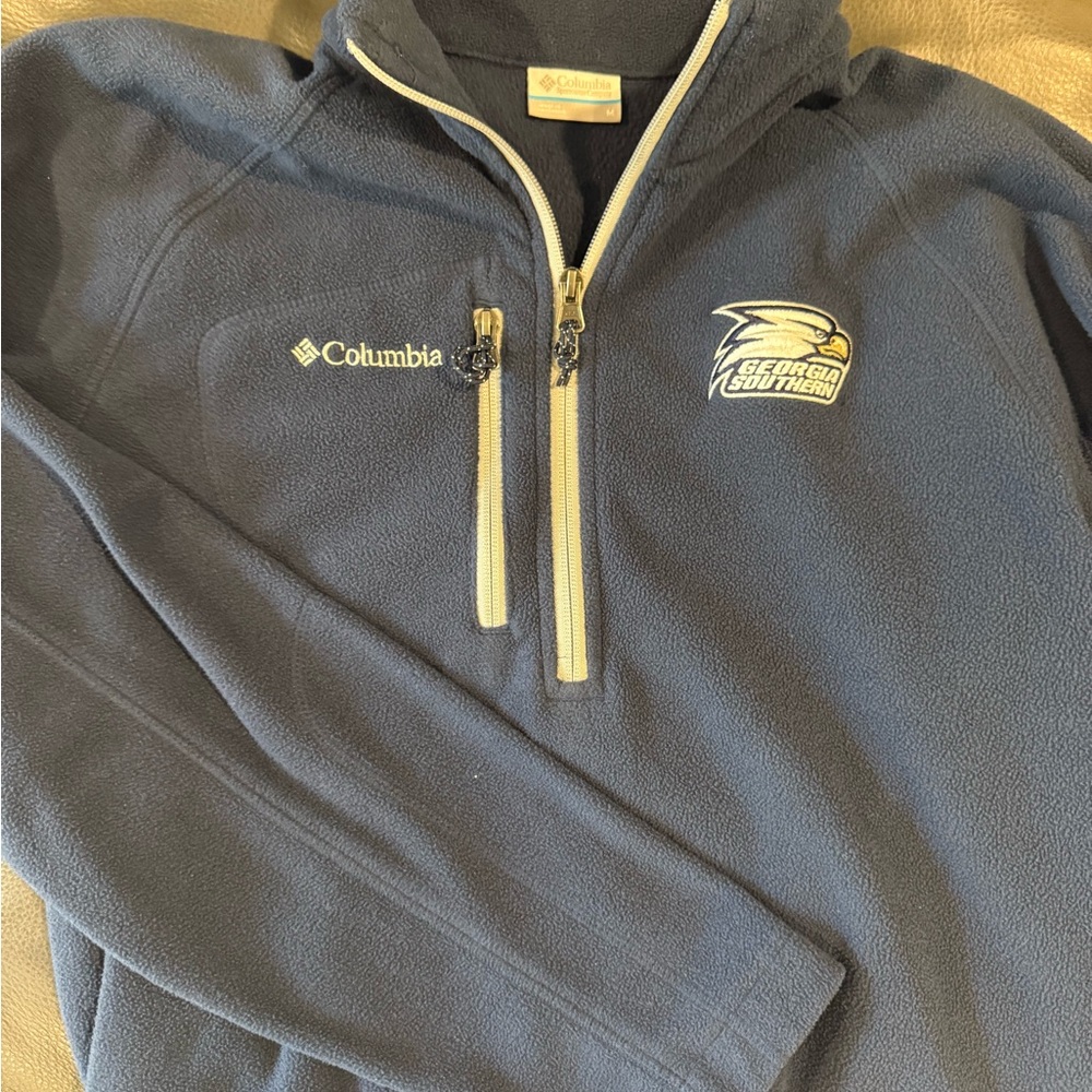 Columbia Men's Blue Zip-Up Sweater